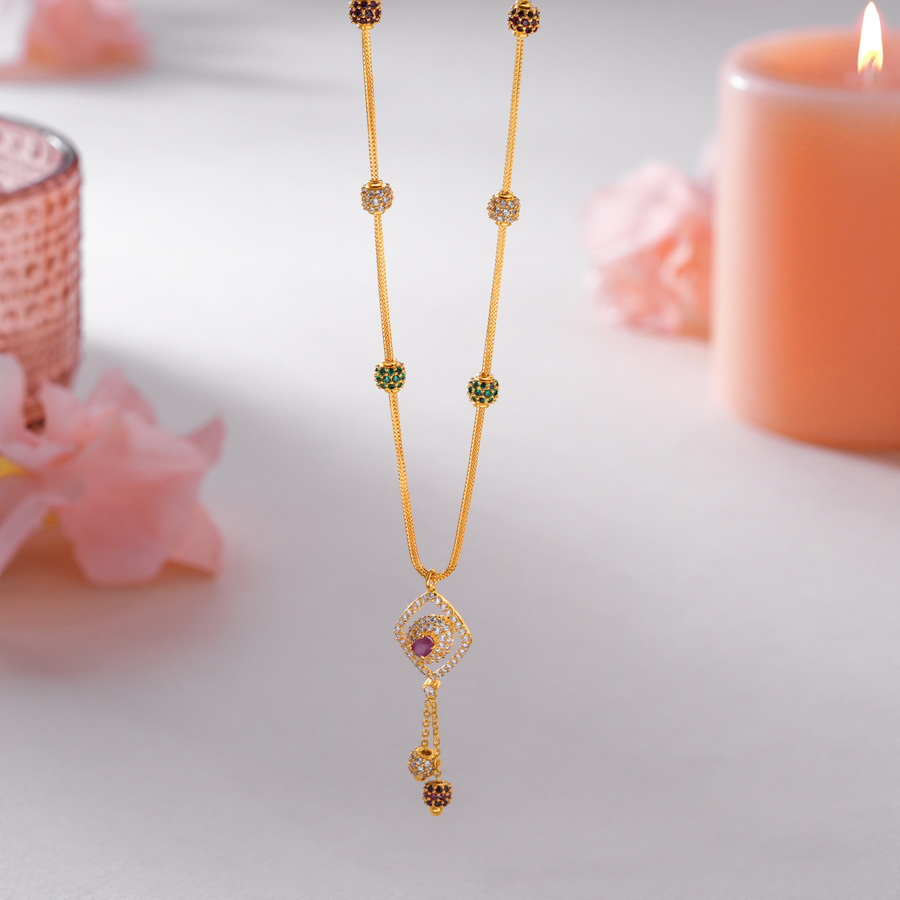 Gold Haram Designs Grt Jewellery Chain Designs With Price Buy 211+ Gold  Necklace For Women Gold Necklace Designs Online - Main Image