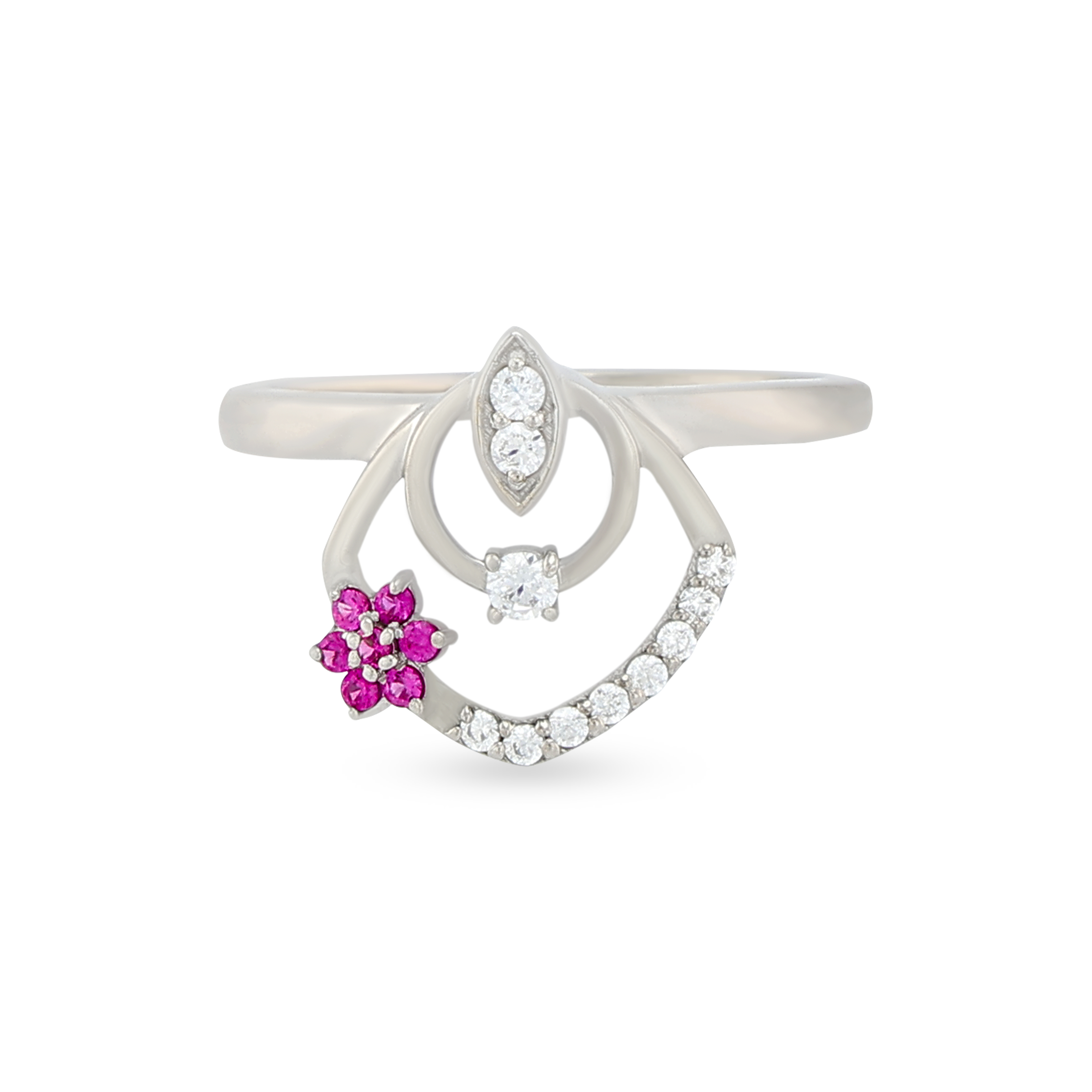 Beguiling Floral 14KT Gold Ring - Thea Collection