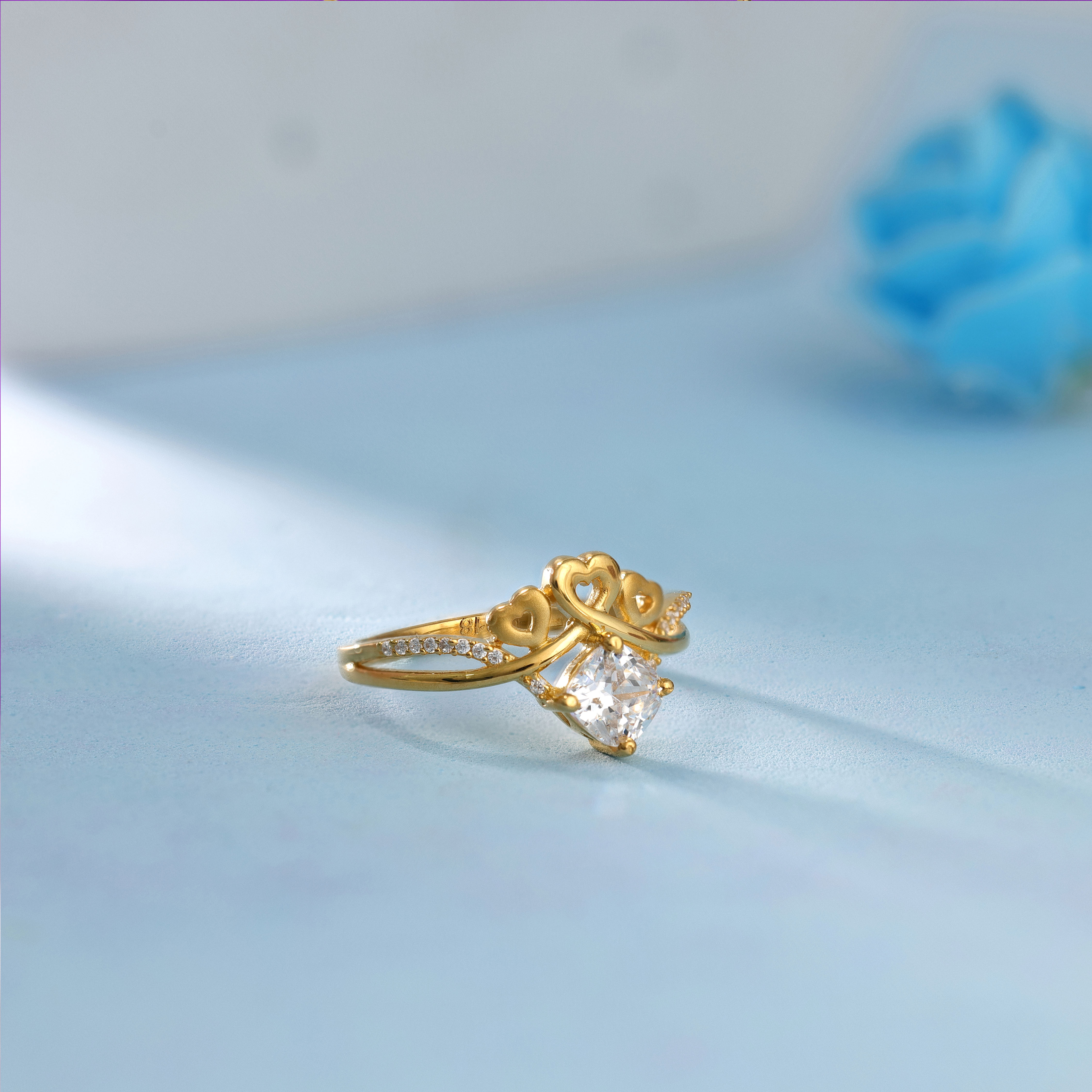 Timless Gold Rings Buy Timeless Heart Gold Ring | GRT Jewellers