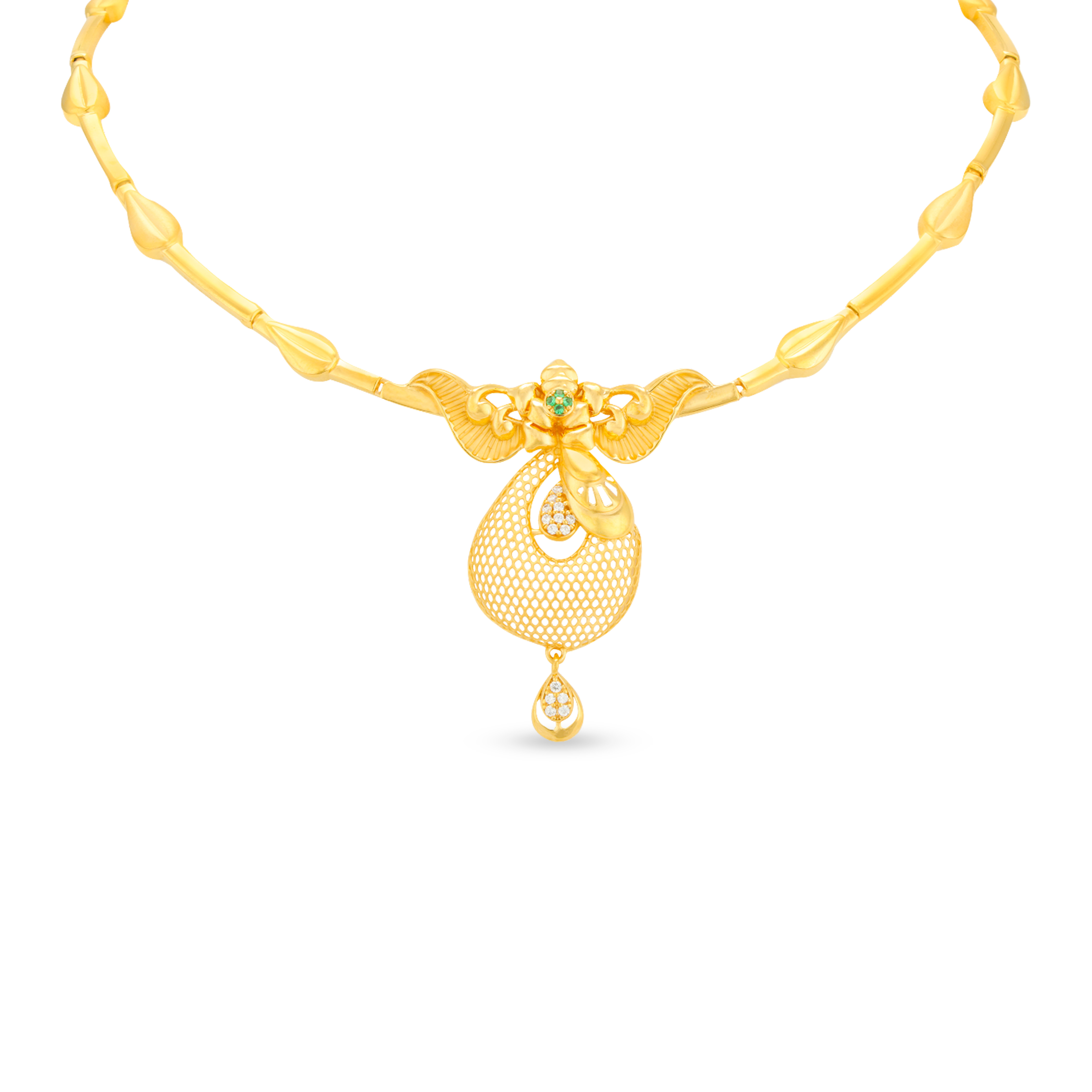 Light Weight 16 Grams Gold Necklace Designs In Grt Grt Necklace