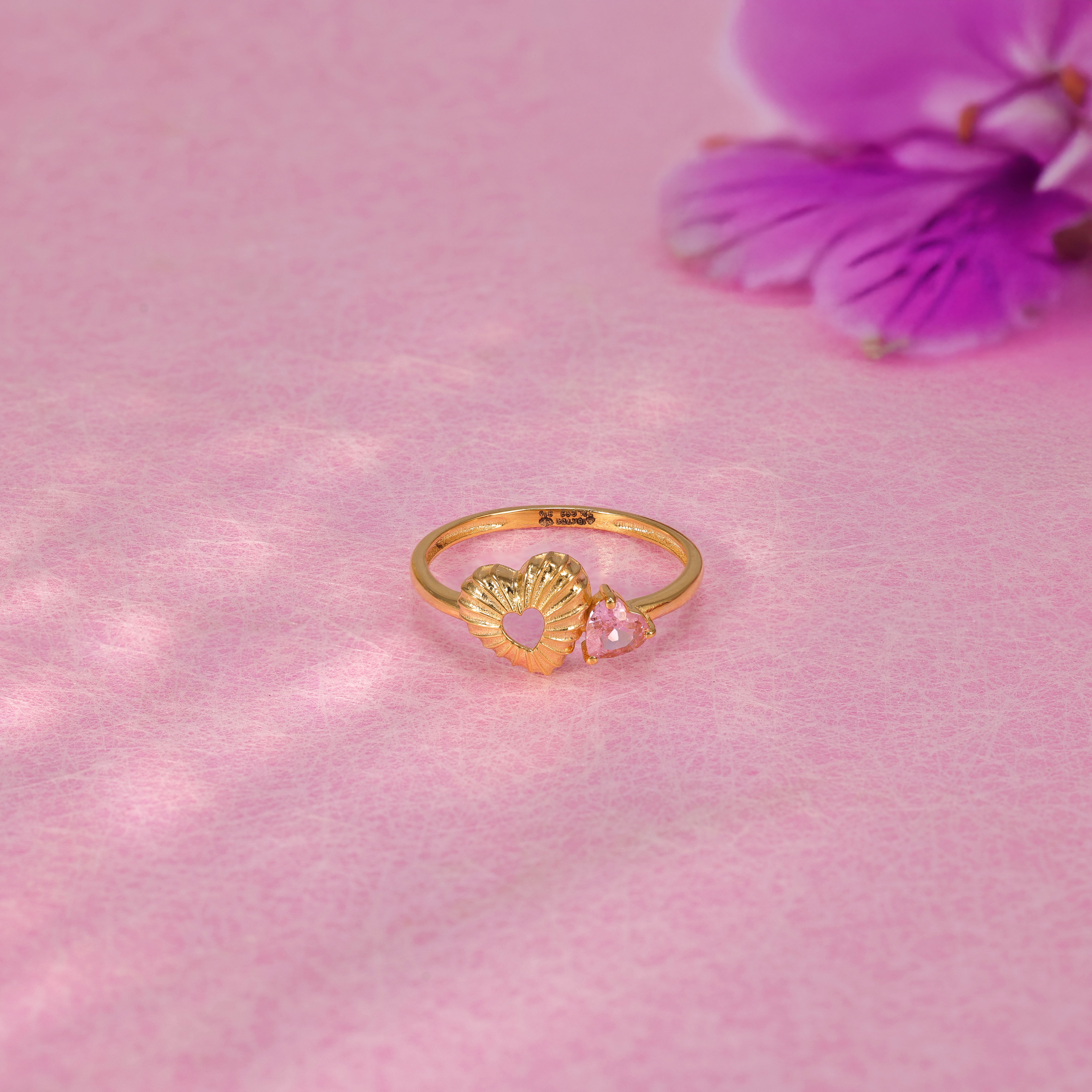 Key Rings Gold Heart Buy Enchanting Gold Heart Ring | GRT Jewellers