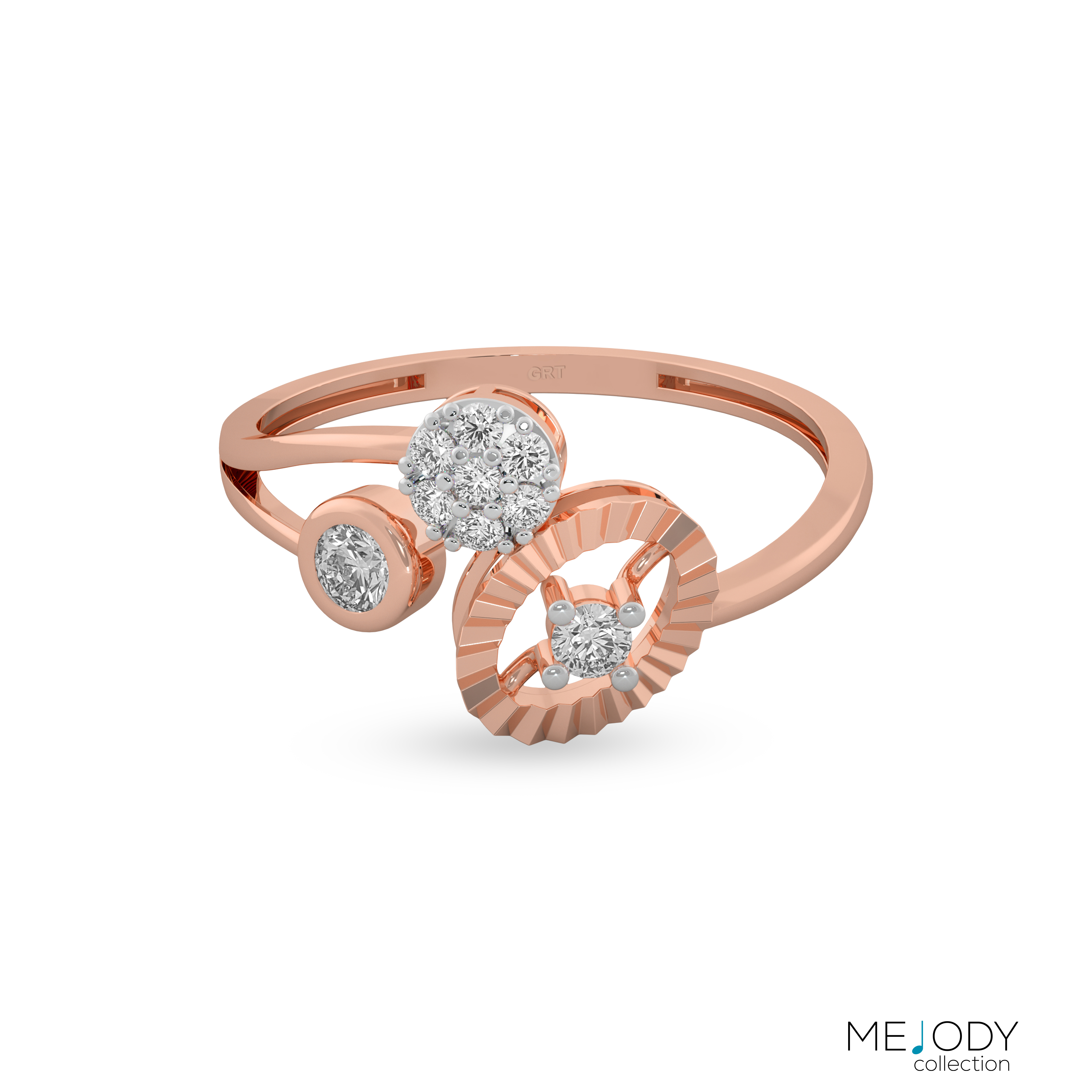 Grt Function Rings Buy Sassy Circular Diamond Ring - Melody Collection |GRT Jewellers