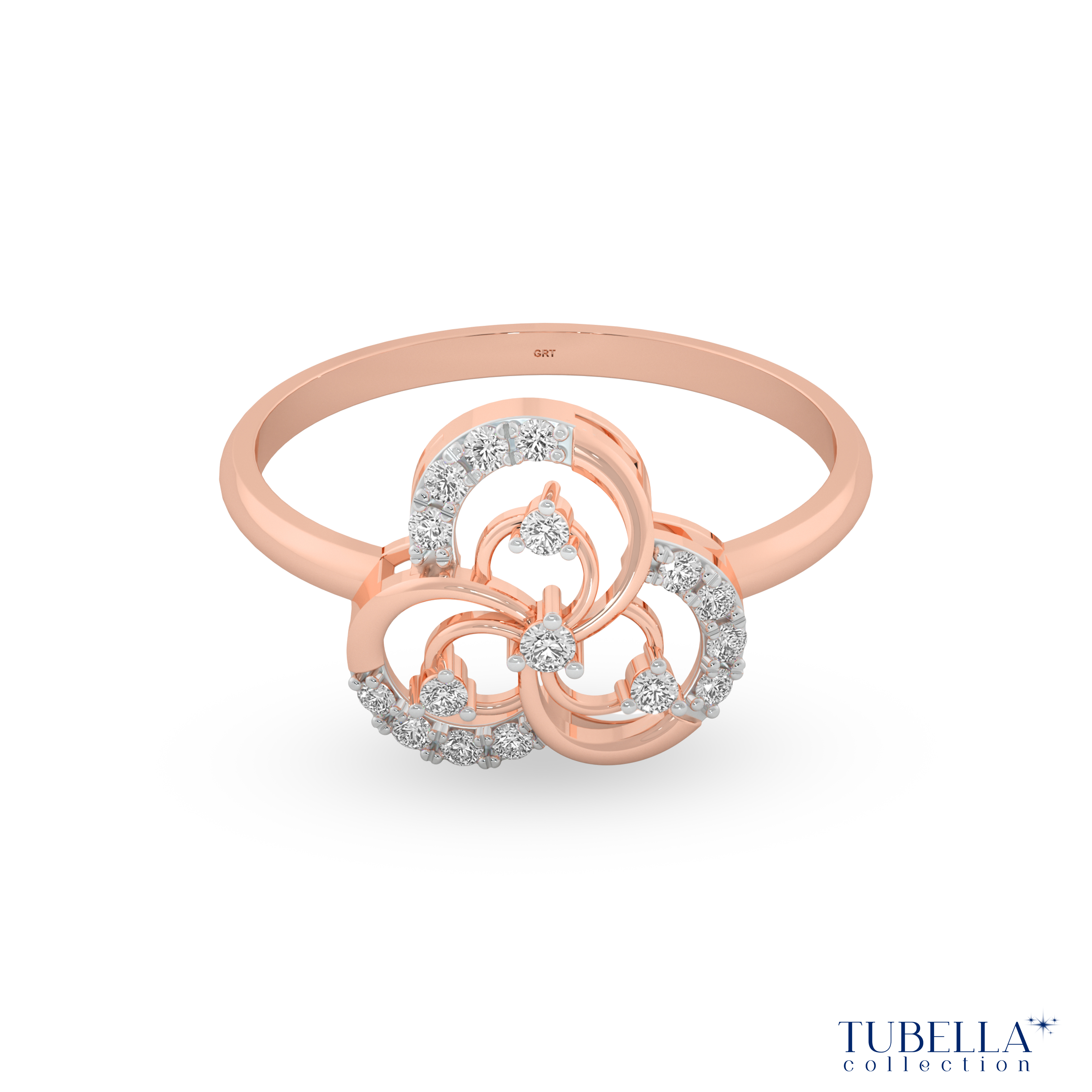 Grt Function Rings Buy Glinting Floral Gold Ring - Tubella Collection |GRT Jewellers