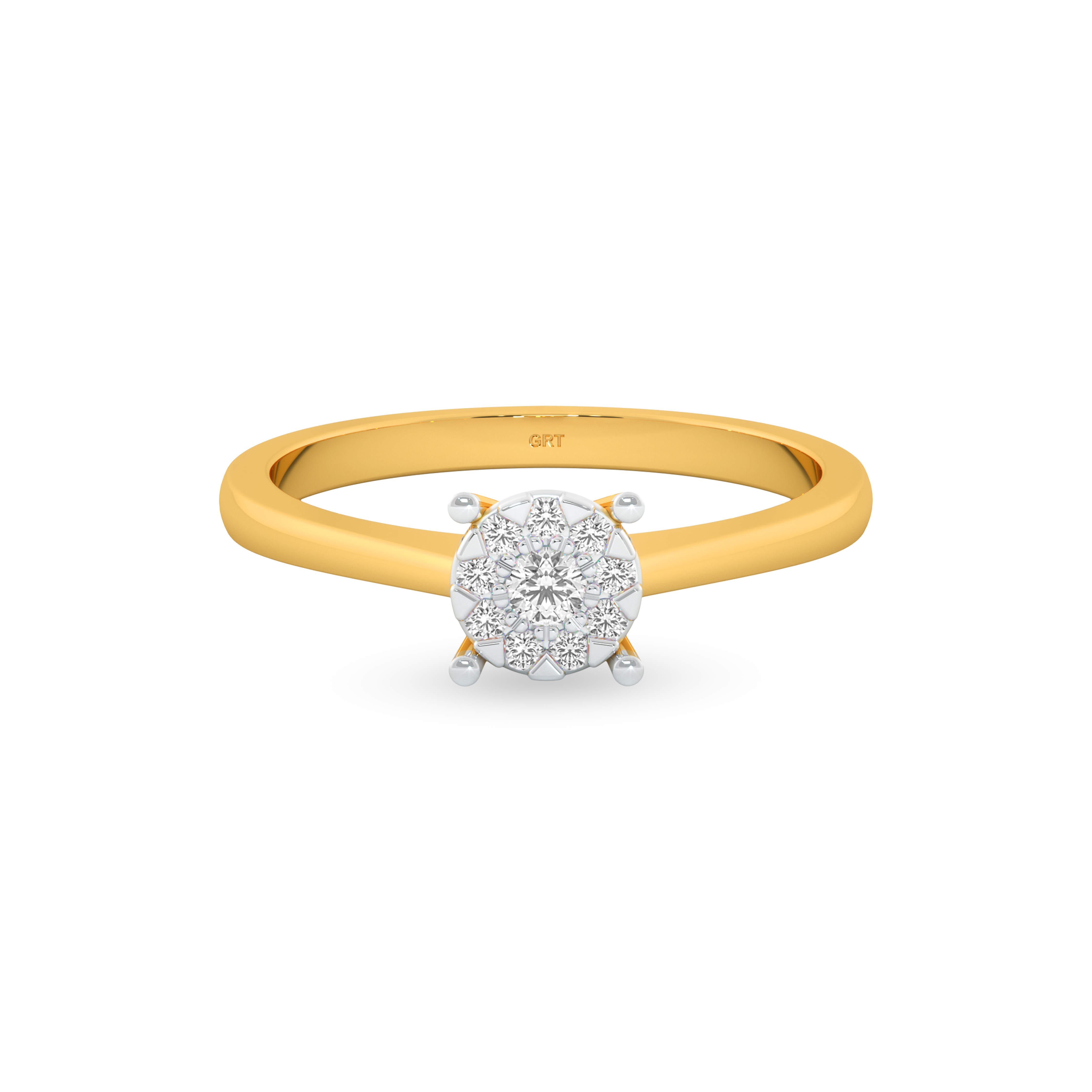 Amazing Concentric Circle Diamond Ring