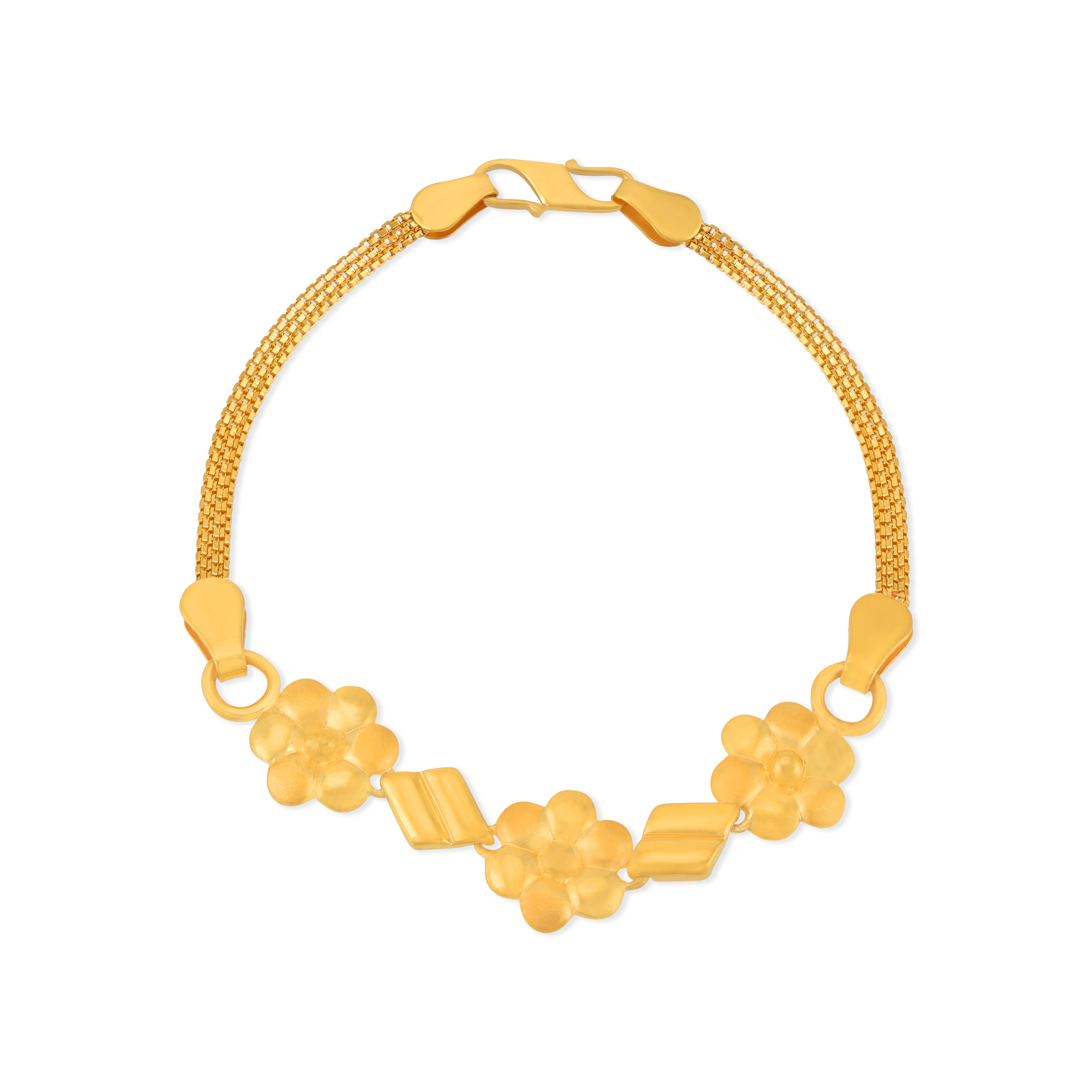 Souple Fleur Bracelet in Gold