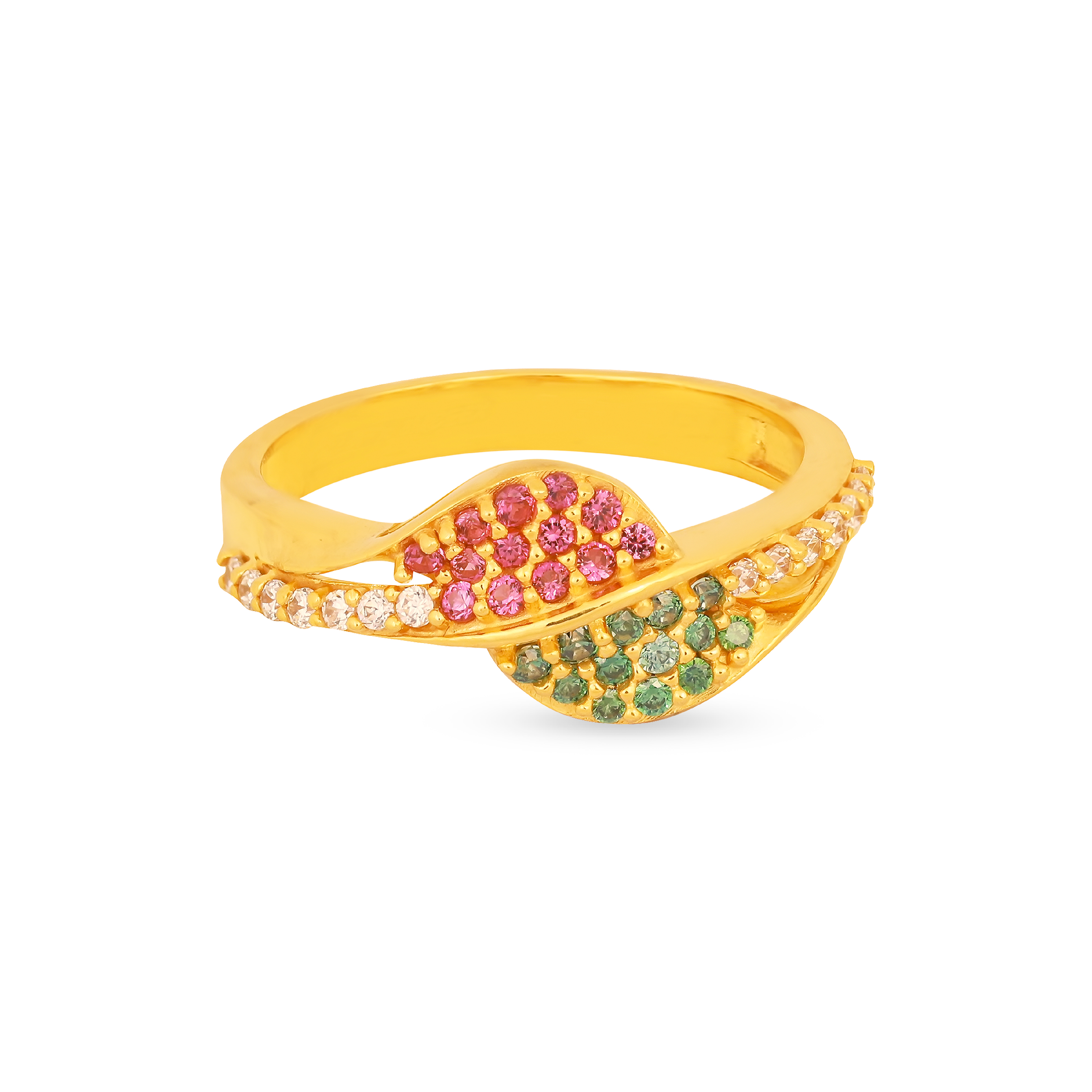 Symbolic Gold Ring with Sparkling Stones (Buy 1 Get 1 FREE) main image 0