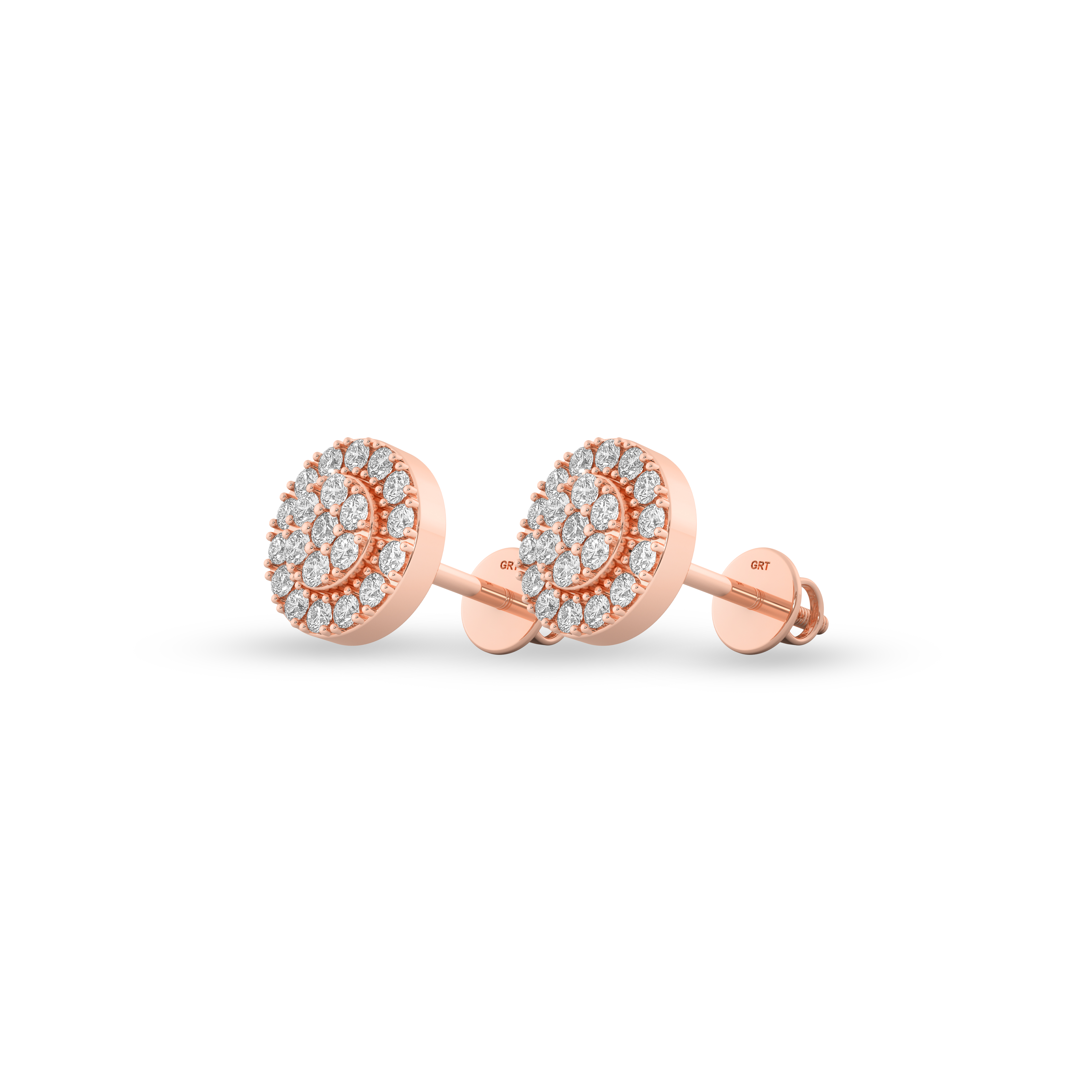 Circle Diamond Earrings main image 0