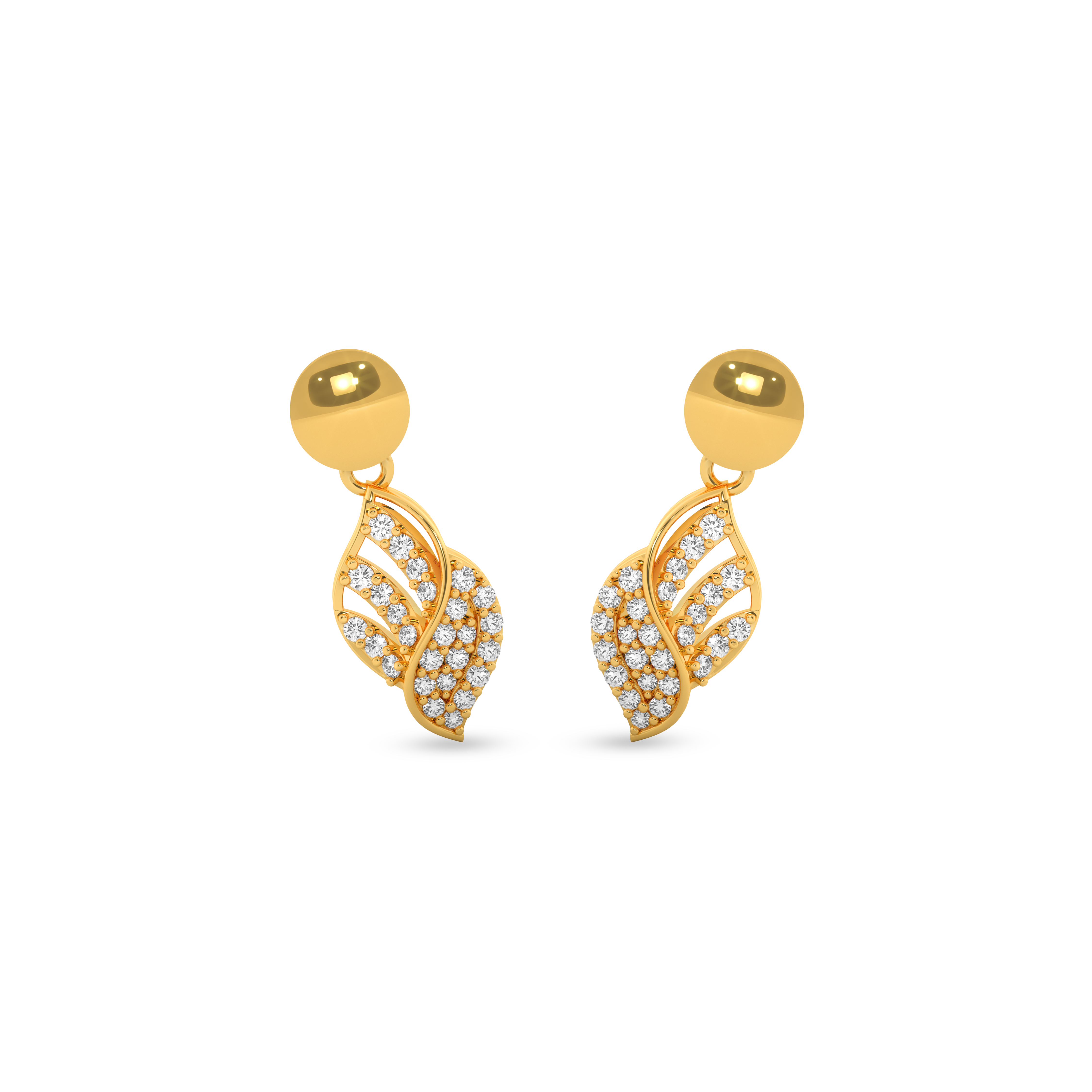 Solara Gold Swirl Earrings