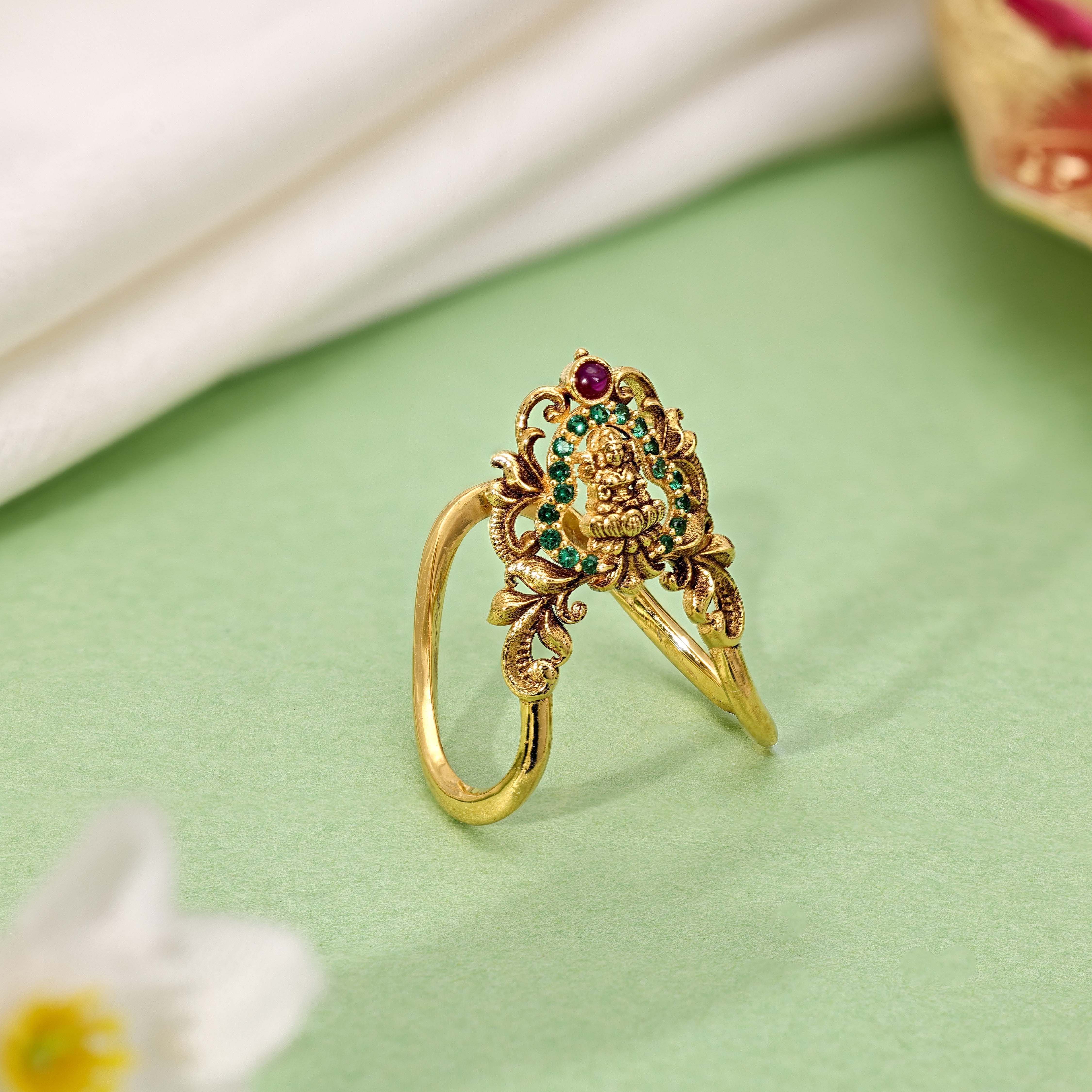 Grt Function Rings Buy Lakshmi Vanki Design Gold Ring | GRT Jewellers