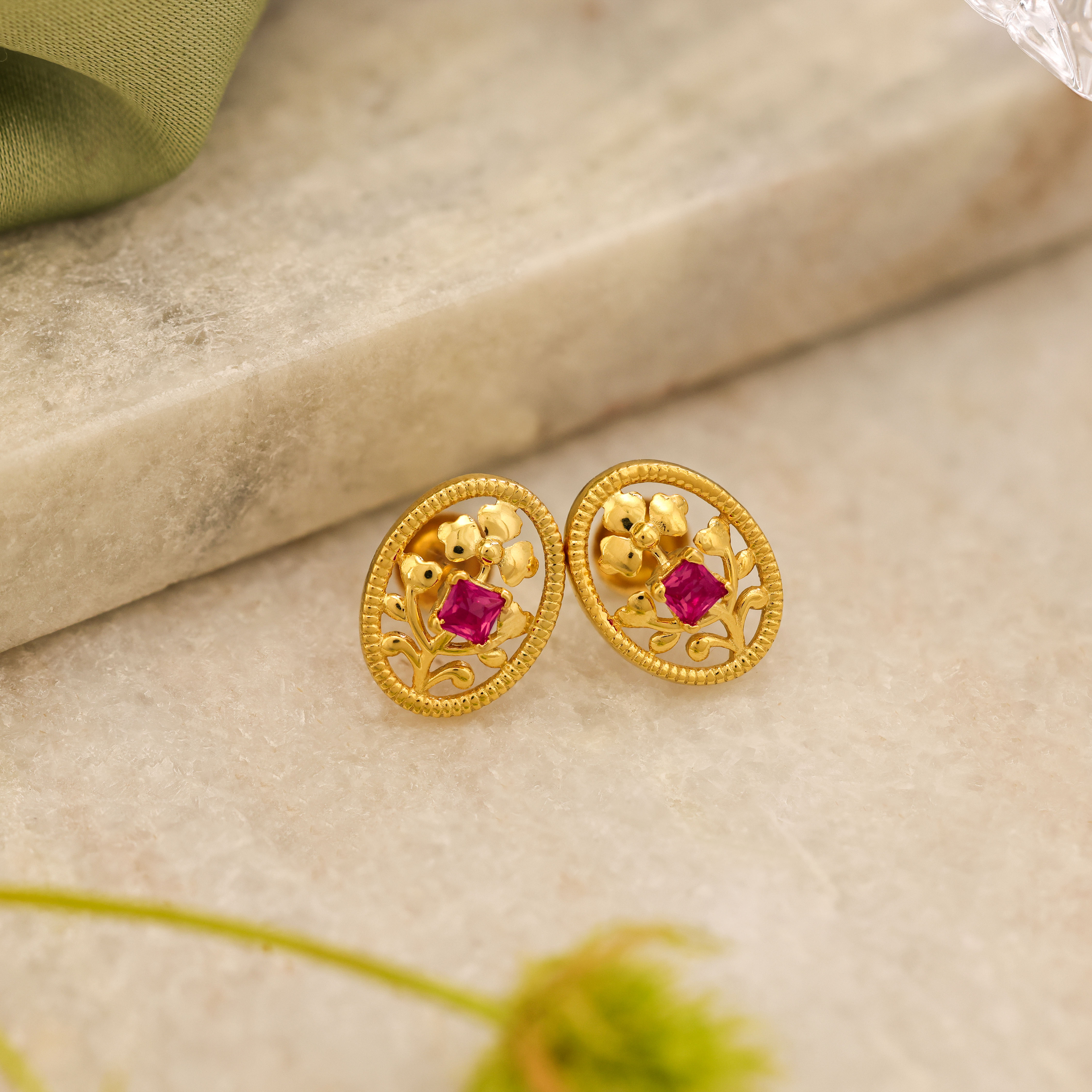 Buy Illuminate Floral Gold Earrings - Fashion Fast Forward Collection ...