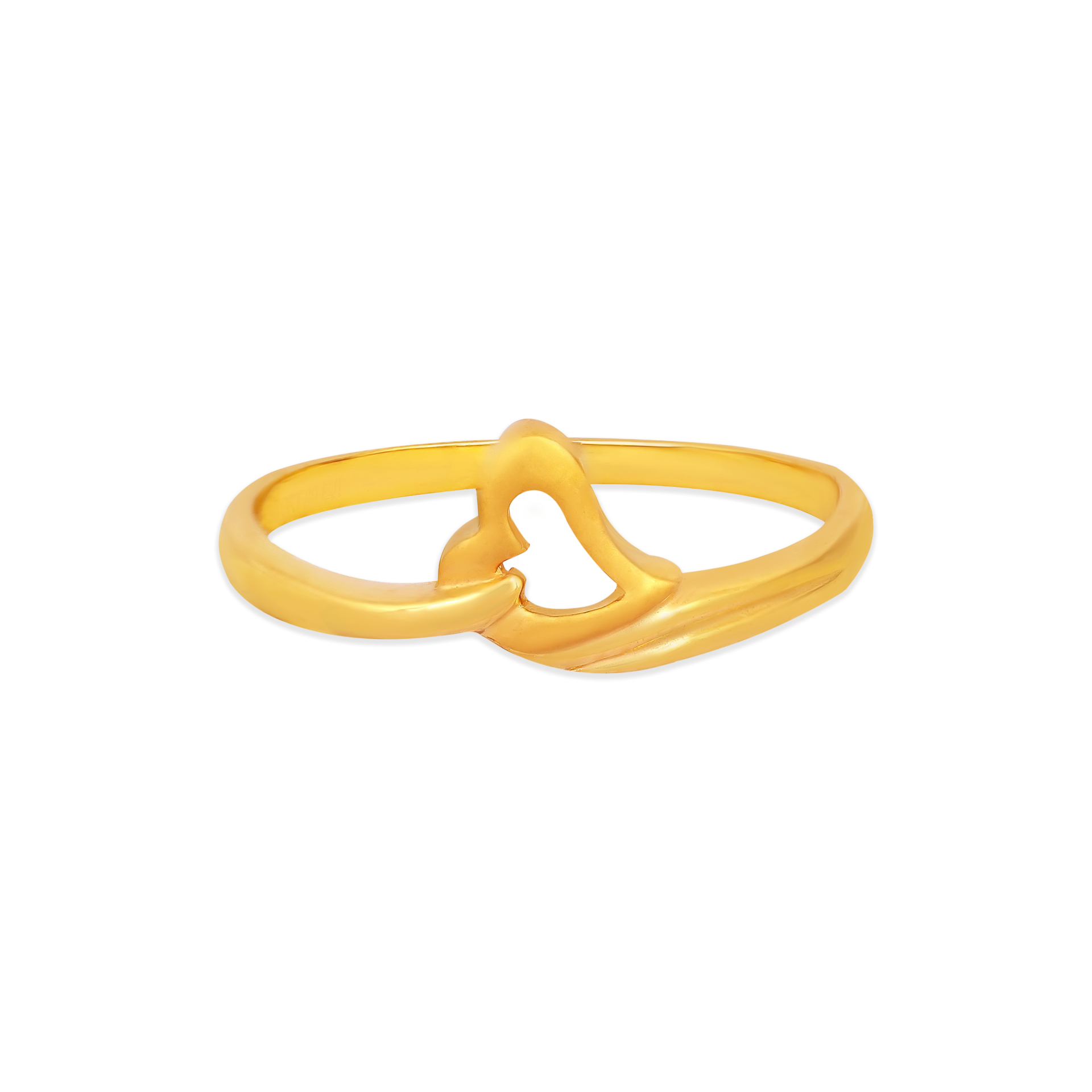 Grt Function Rings Buy Romantic Heartin Gold Ring |GRT Jewellers