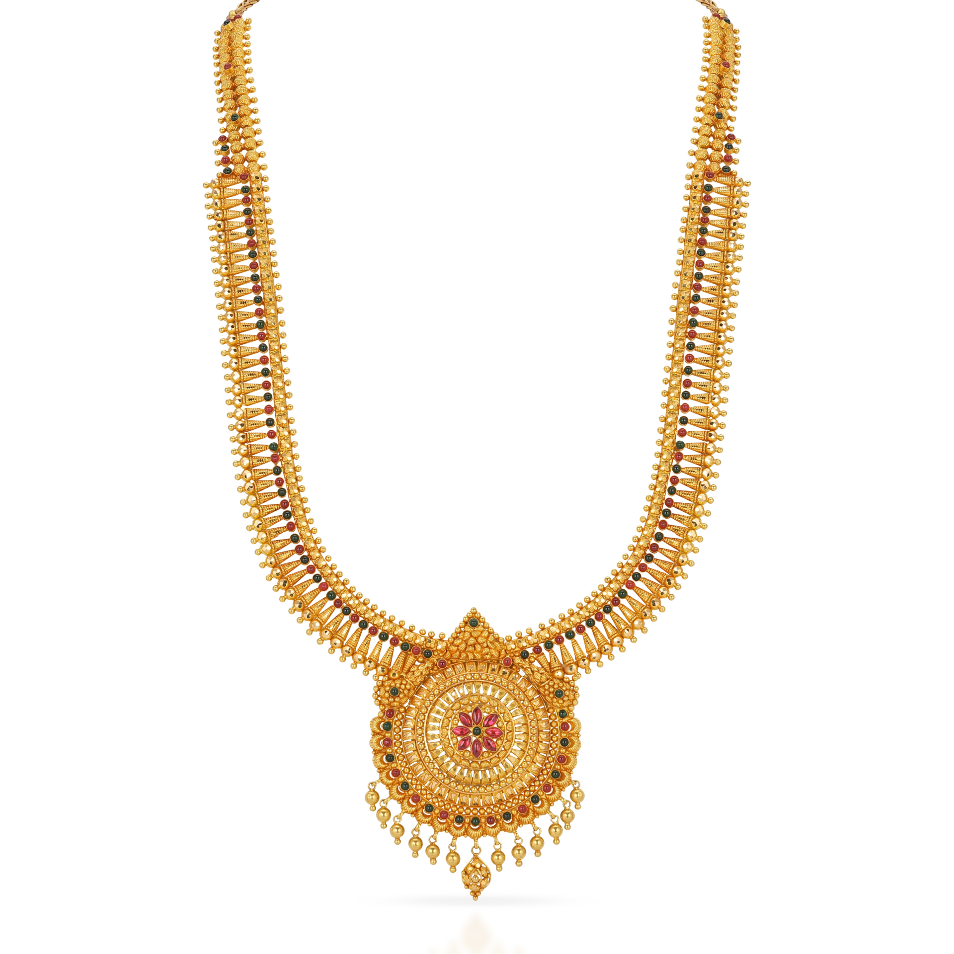 White stone online gold necklace grt