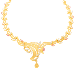 Opulent Floral Ornate Gold Necklaces