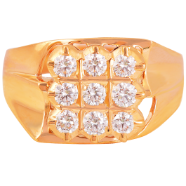 Shimmering 9 Stone Band Diamond Rings