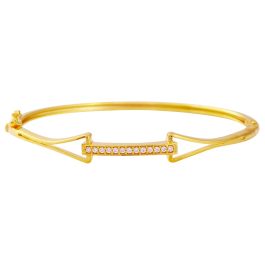 Classy Single Layer Stones Gold Bracelet