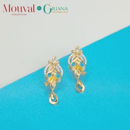 Flamboyant Mouval Collection Gold Earrings