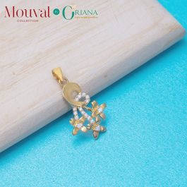 Glowing Mouval Collection Gold Pendant