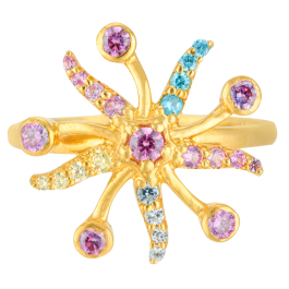 Adorable Fancy Floral Gold Rings
