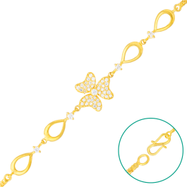 Alluring Floral Gold Bracelets