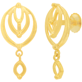 Graceful Lovely Gold Earrings
