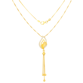 Lavish Pretty Pear Drop Gold Necklaces