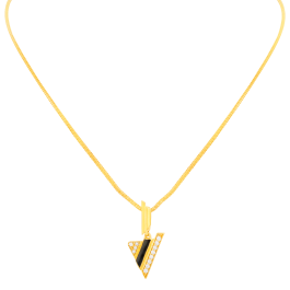 Bedazzling Stylish Triangular Gold Necklaces 