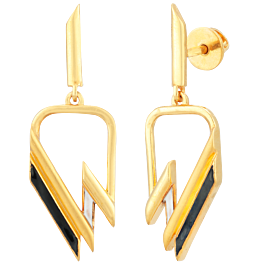 Booming Sparkling Gold Drop Earrings