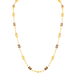 Majestic Fancy Colour Coated Gold Necklaces