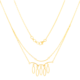 Trendy Drop The Dot Gold Necklaces
