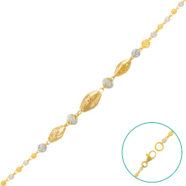 Trendy Fancy Beads Gold Bracelets