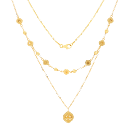  Peppy Floral Gold Necklaces