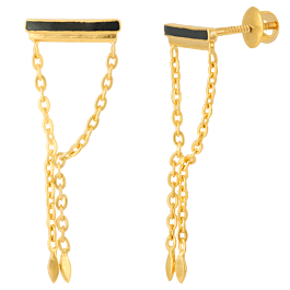 Flamboyant Trendy Gold Earrings