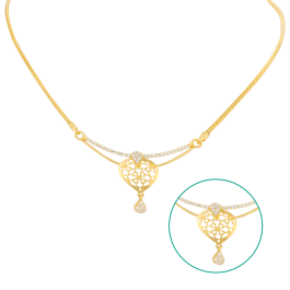 Ethereal Double Hook Gold Necklaces