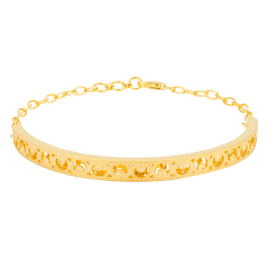 Enthralling Cresent Moon Gold Bracelets