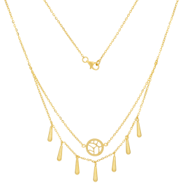 Trendy Dancing Beads Gold Necklaces