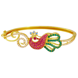 Lovely Sparkling Peacock Gold Bracelets