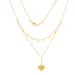 Romantic Heartin Gold Necklaces