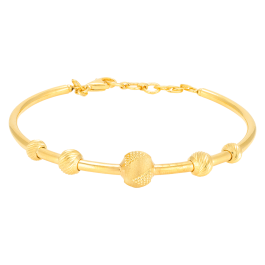 Glittering Ball Beads Gold Bracelets