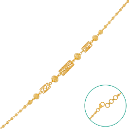 Attractive Moon Touch Beads Gold Bracelets