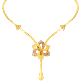 Eye Catchy Floral Gold Necklaces