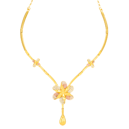 Attractive Floral Gold Necklace