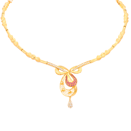 Ethereal Floral Gold Necklace