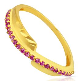 Adoring Pink Stone Gold Ring - Trinka Collection