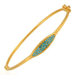 Amiable Blue stone Gold Bracelet - Trinka Collection