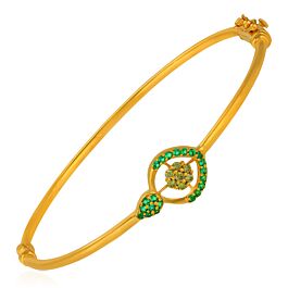 Ornate Floral Gold Bracelet - Trinka Collection
