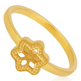 Shinning Ornate Floral Gold Ring