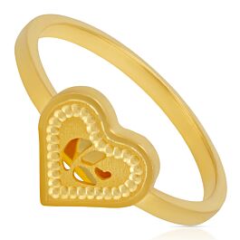 Vogue Of Heart Gold Ring