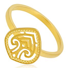 Refulgent Spade Gold Ring