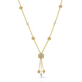 Dainty Floral Beaded Gold Chain