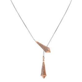Dainty Stepwise Sleek Rose Gold Necklaces